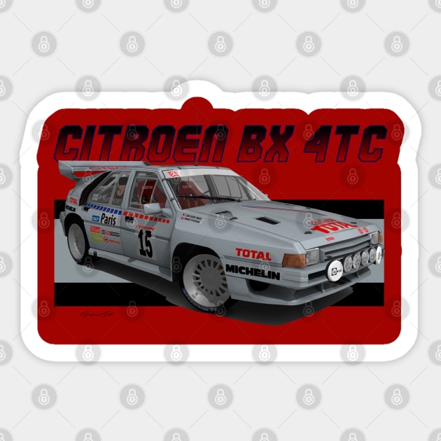 Citroen BX 4TC Sticker by PjesusArt